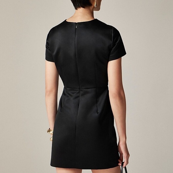 EUC - J. Crew Collection A-Line Mini Dress In Duchesse Satin - Size 4 - Picture 3 of 7